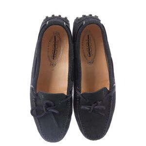 Tod’s Women’s Moccasin size 7.5 Dark Blue/Black
